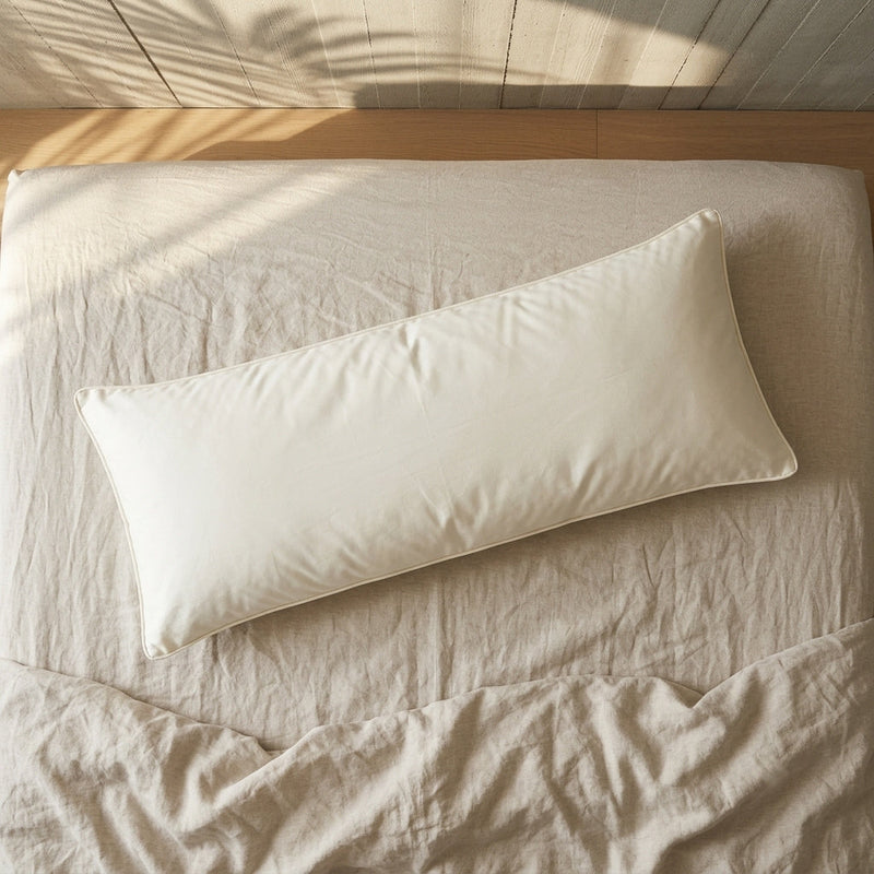Wild Harvested Kapok Body Pillow.